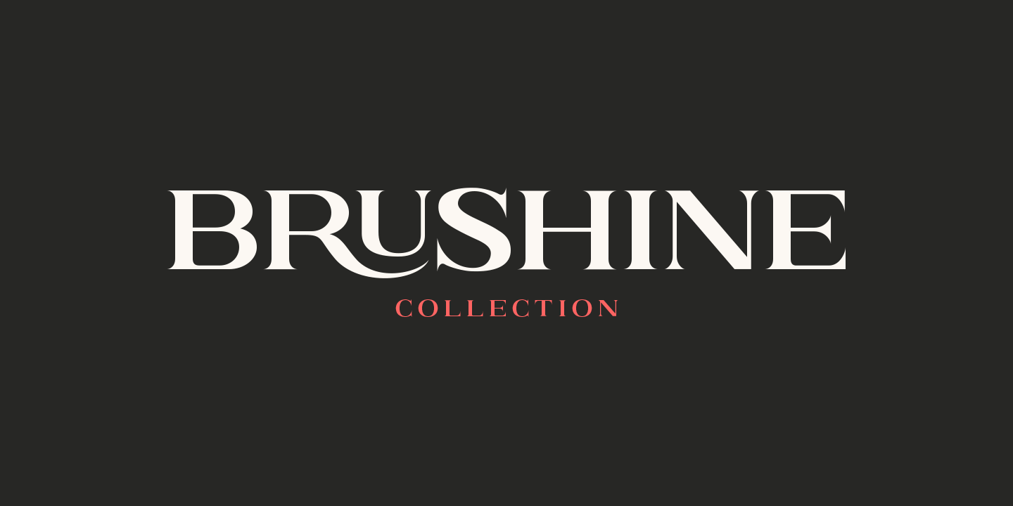 Ejemplo de fuente Brushine Collection Oblique